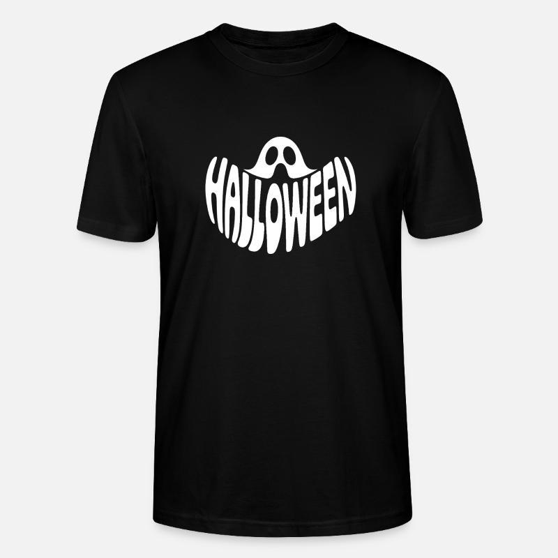 Ghost - Logo d’Halloween cool - T-shirt bio CRAFTER Stanley Stella Unisexe - noir
