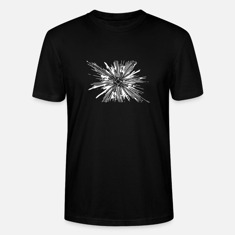 Vector Splash Explosion - Stanley/Stella Unisex Bio-T-Shirt CRAFTER - Schwarz