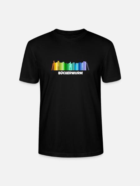 Bücherwurm - Stanley/Stella Unisex Bio-T-Shirt CRAFTER - Schwarz