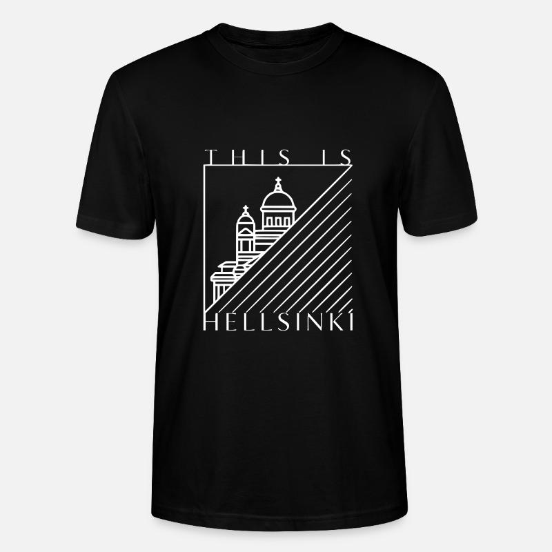 C’EST HELLSINKI blanc - T-shirt bio CRAFTER Stanley Stella Unisexe - noir