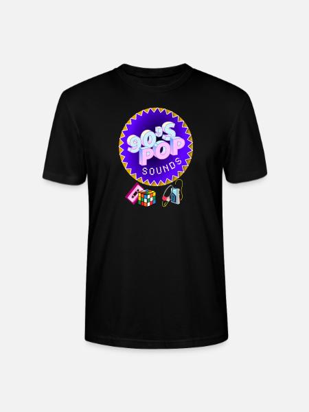 90's pop sounds retro - Stanley/Stella CRAFTER Unisex Organic T-Shirt - black