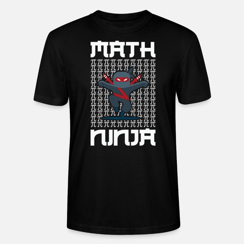 Math Teacher Math Ninja - Stanley/Stella Unisex Bio-T-Shirt CRAFTER - Schwarz