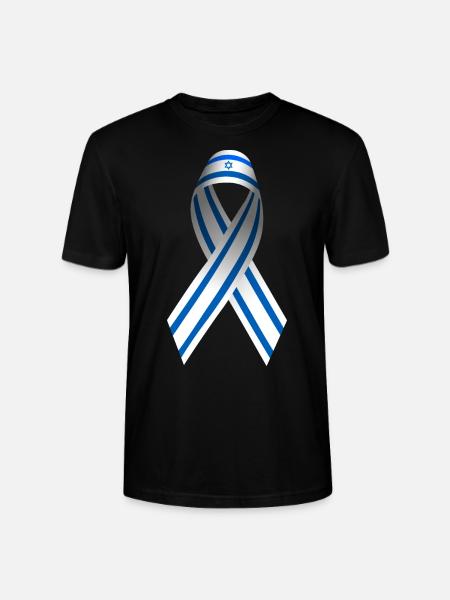 Israel Schleife Friedenszeichen Flagge - Stanley/Stella Unisex Bio-T-Shirt CRAFTER - Schwarz