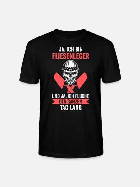 Fliesenleger Beruf Plattenleger Geschenk - Stanley/Stella Unisex Bio-T-Shirt CRAFTER - Schwarz