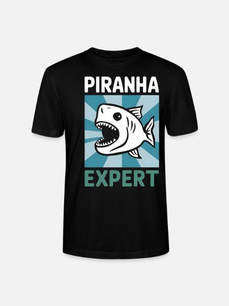 Piranha - Stanley/Stella Unisex Bio-T-Shirt CRAFTER - Schwarz