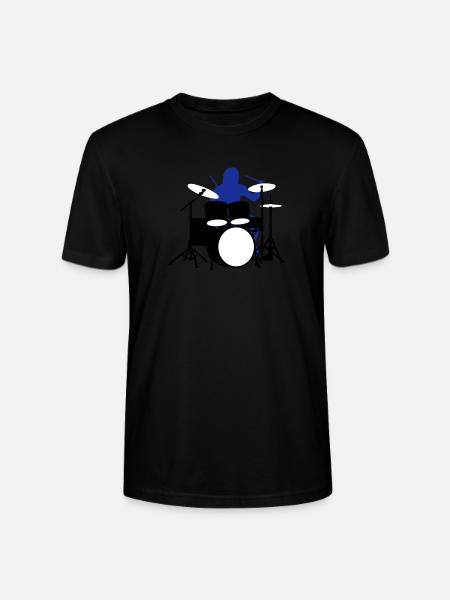 drummer_3c - Stanley/Stella CRAFTER Unisex Organic T-Shirt - black