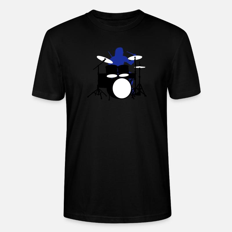 drummer_3c - Stanley/Stella Unisex Bio-T-Shirt CRAFTER - Schwarz