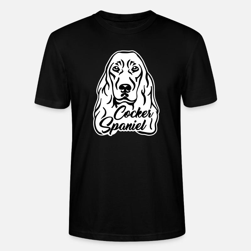Cocker Spaniel - T-shirt bio CRAFTER Stanley Stella Unisexe - noir