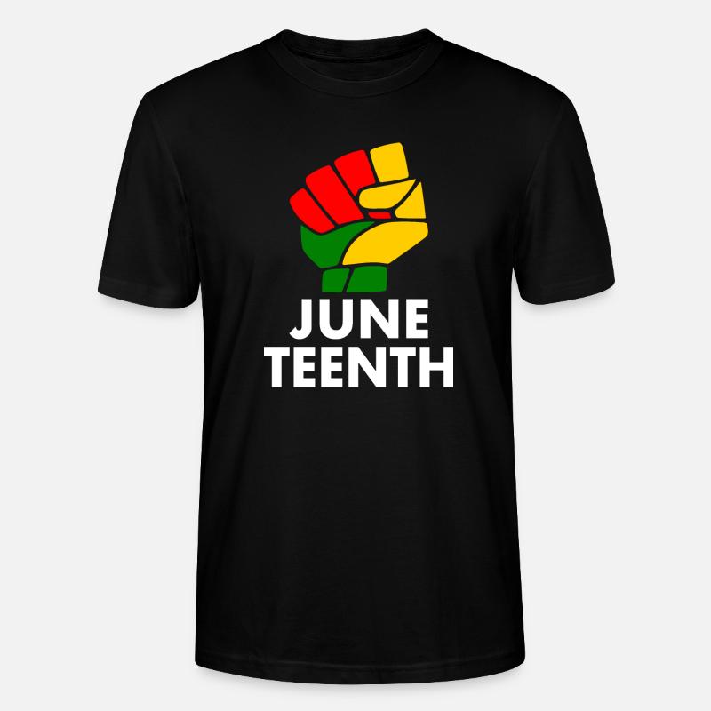 juneteenth - T-shirt bio CRAFTER Stanley Stella Unisexe - noir