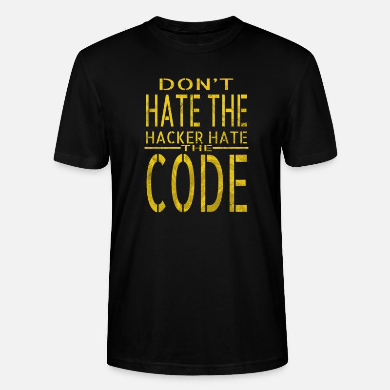 bday anniversaire cadeau idée hack out hacking coder - T-shirt bio CRAFTER Stanley Stella Unisexe - noir