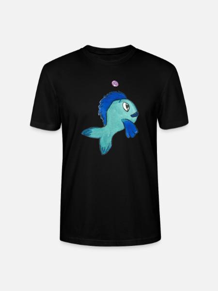 Fisch Forelle - Stanley/Stella Unisex Bio-T-Shirt CRAFTER - Schwarz