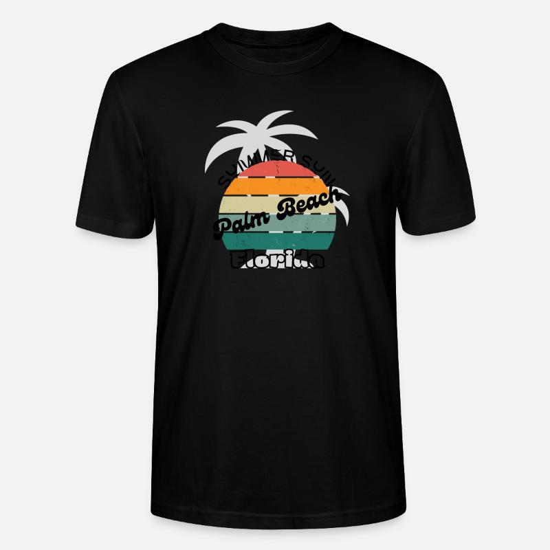 Palm Beach Florida - Stanley/Stella Unisex Bio-T-Shirt CRAFTER - Schwarz