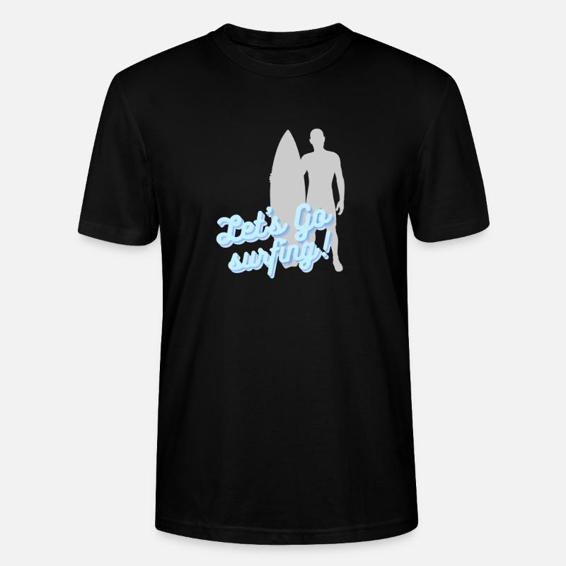 Let's go surfing - Stanley/Stella Unisex Bio-T-Shirt CRAFTER - Schwarz