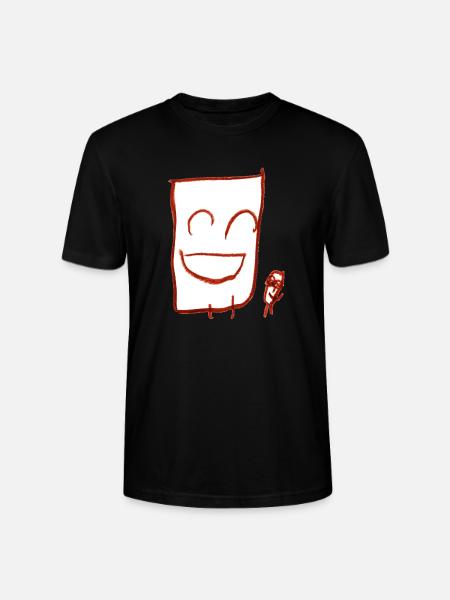 Happy fellas (white) - Stanley/Stella CRAFTER Unisex Organic T-Shirt - black