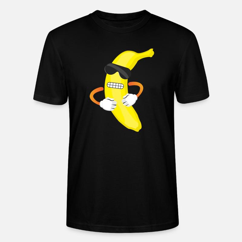 Drôle de banane - T-shirt bio CRAFTER Stanley Stella Unisexe - noir