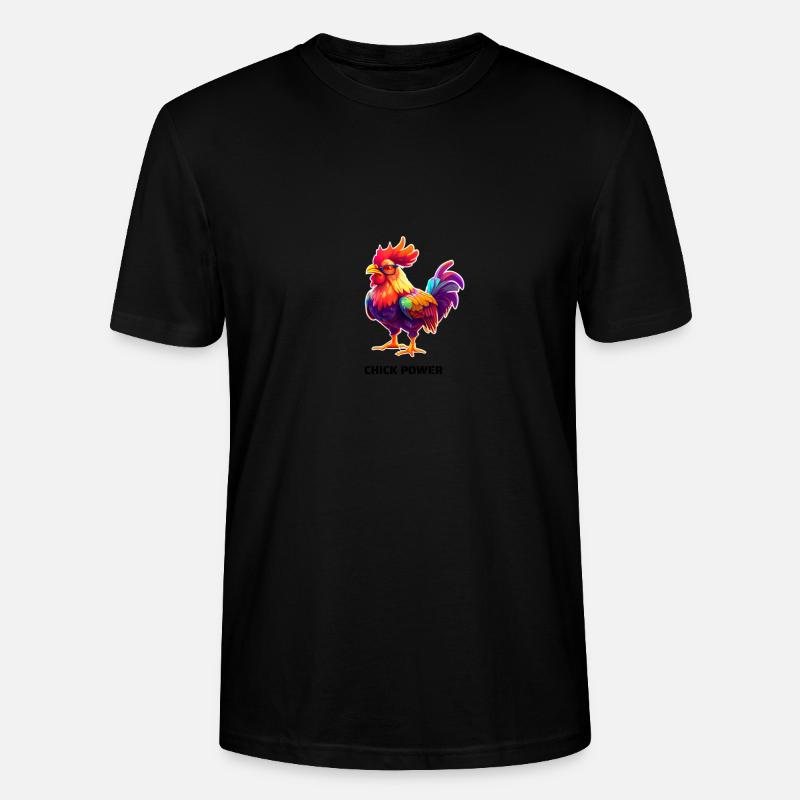 CHICK POWER - Stanley/Stella Unisex Bio-T-Shirt CRAFTER - Schwarz