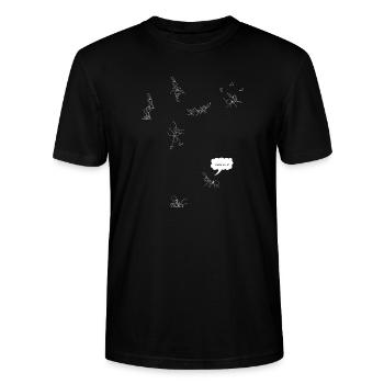 Ameisen - Stanley/Stella Unisex Bio-T-Shirt CRAFTER - Schwarz - Vorne - Alina (178cm) & Michal (187cm)