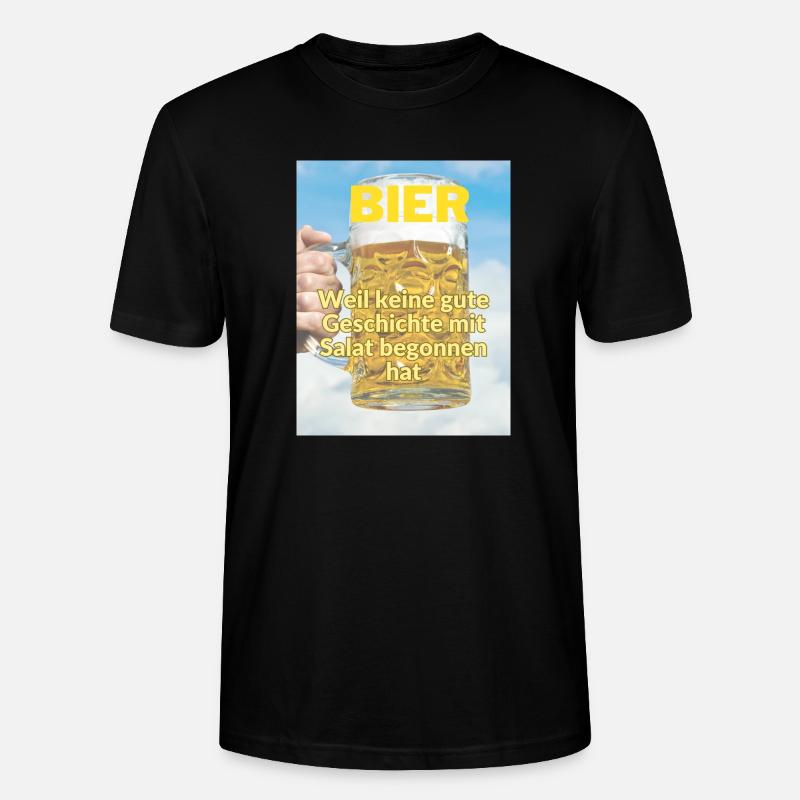 Bier Witz - Stanley/Stella Unisex Bio-T-Shirt CRAFTER - Schwarz