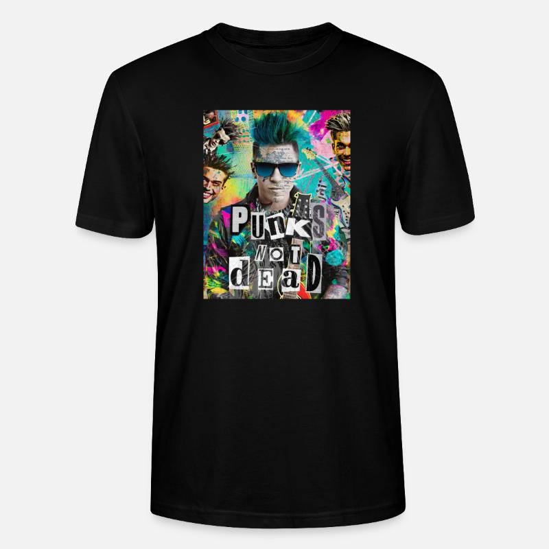 Punks Not Dead - Stanley/Stella Unisex Bio-T-Shirt CRAFTER - Schwarz