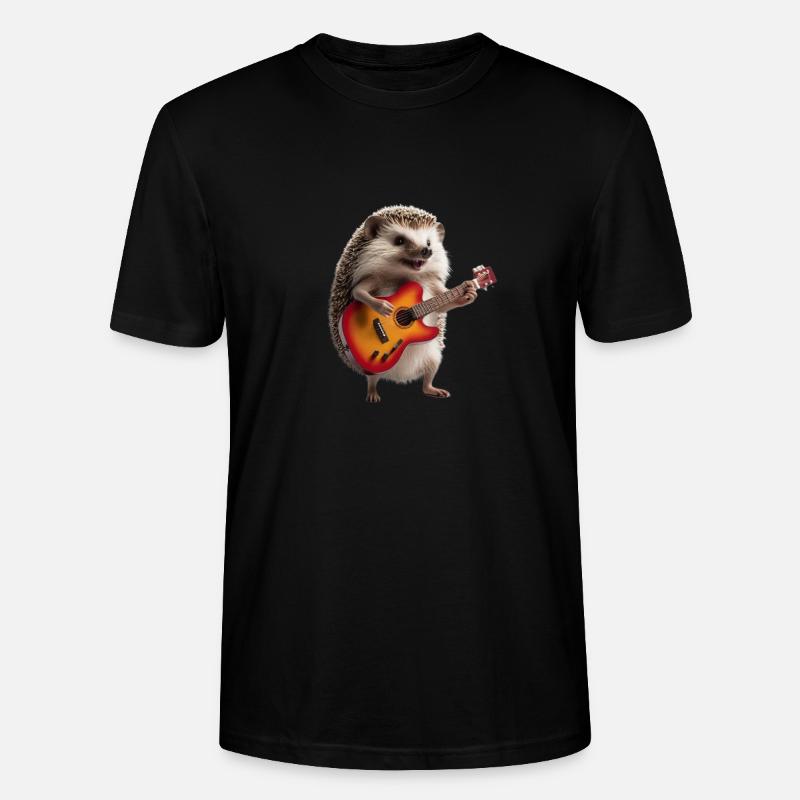 Igel-Gitarre - Stanley/Stella Unisex Bio-T-Shirt CRAFTER - Schwarz