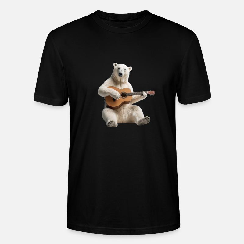 Polar Bear Gitarre - Stanley/Stella Unisex Bio-T-Shirt CRAFTER - Schwarz