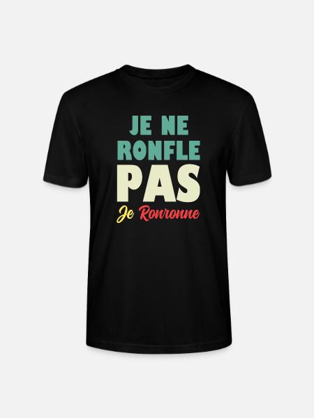 Ik snurk niet, ik spinnen - Stanley/Stella Uniseks bio-T-shirt CRAFTER - zwart