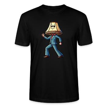 Samstag Nacht Lampe - Stanley/Stella Unisex Bio-T-Shirt CRAFTER - Schwarz - Vorne - Alina (178cm) & Michal (187cm)