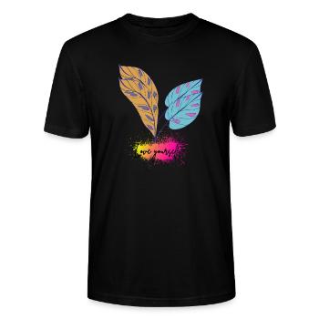 Love yourself - T-shirt bio CRAFTER Stanley Stella Unisexe - noir - Devant - Alina (178cm) & Michal (187cm)