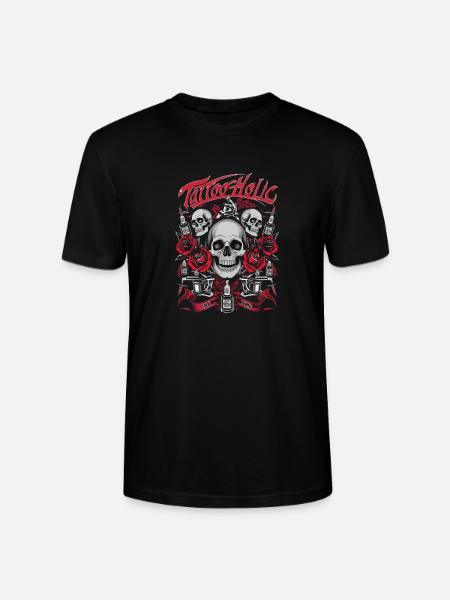 Tattoo Kunst Künstler Geschenk - Stanley/Stella Unisex Bio-T-Shirt CRAFTER - Schwarz