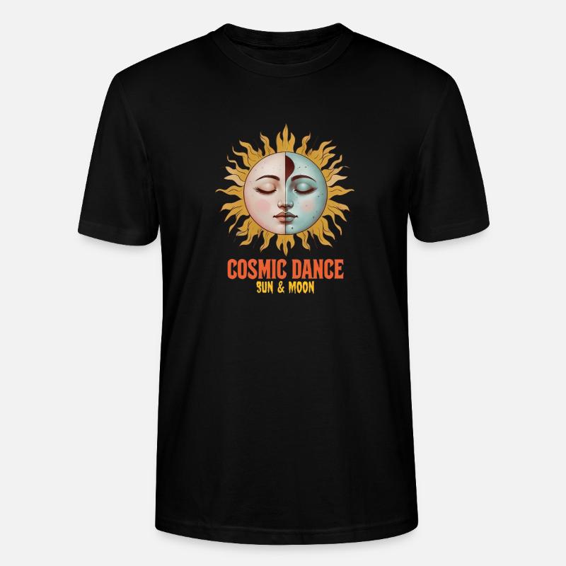 Cosmic Dance Spirituality Gift - Stanley/Stella CRAFTER Unisex Organic T-Shirt - black