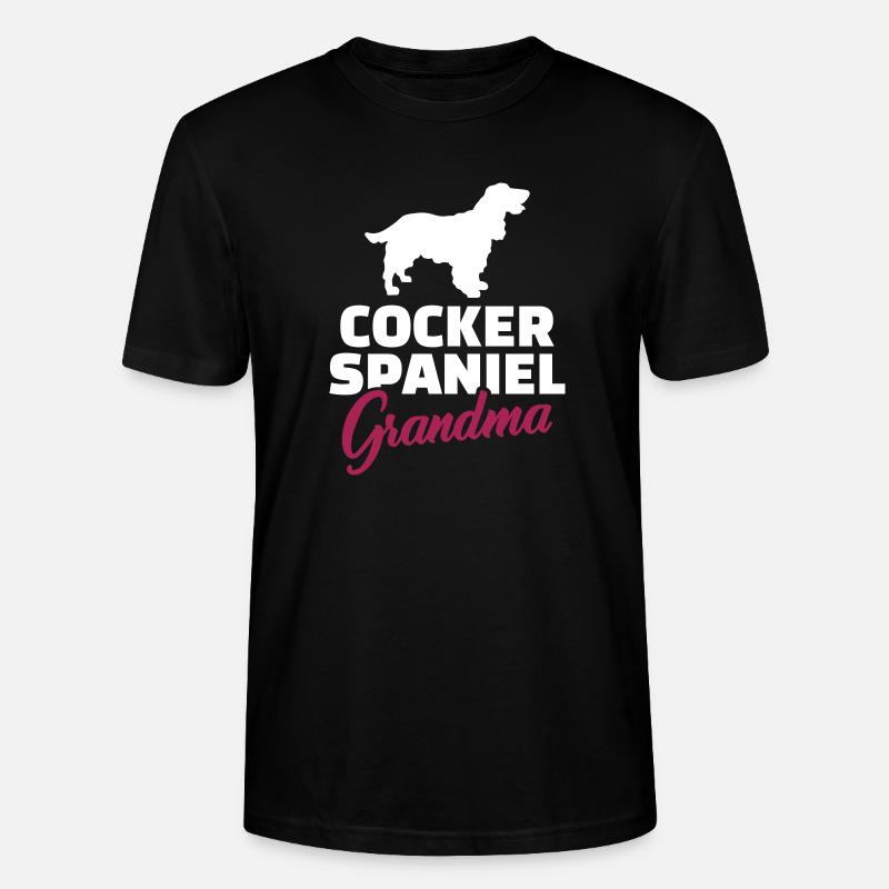 Cocker Spaniel - Stanley/Stella Unisex Bio-T-Shirt CRAFTER - Schwarz
