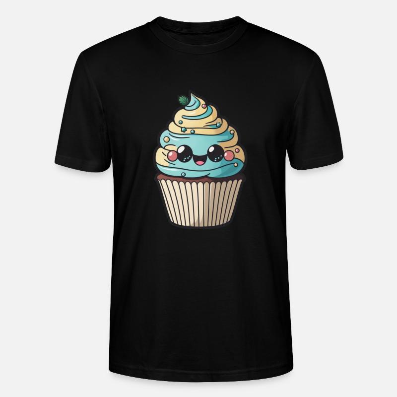 Muffin à cupcakes mignon - T-shirt bio CRAFTER Stanley Stella Unisexe - noir