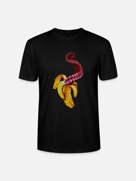 Wirbelnde Mutant-Banane - Stanley/Stella Unisex Bio-T-Shirt CRAFTER - Schwarz