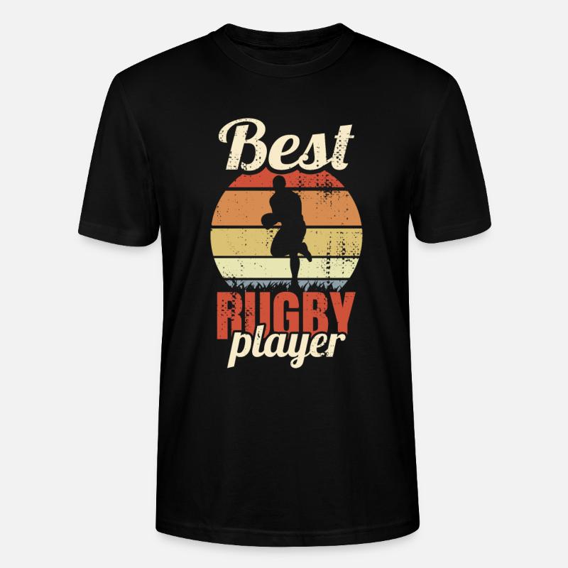 Best Rugby Player - Stanley/Stella Unisex Bio-T-Shirt CRAFTER - Schwarz