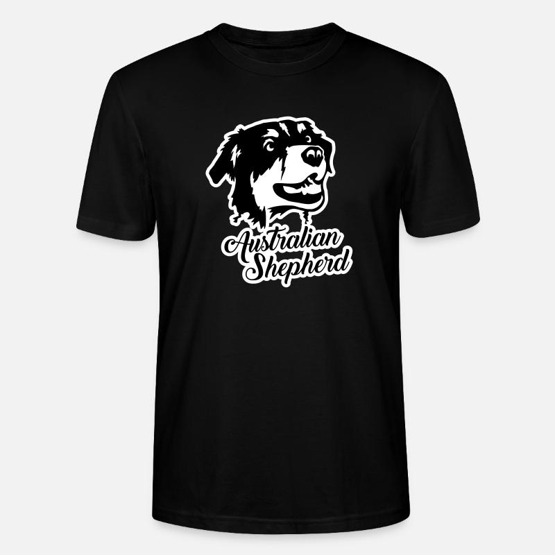Australian Shepherd - Stanley/Stella Unisex Bio-T-Shirt CRAFTER - Schwarz