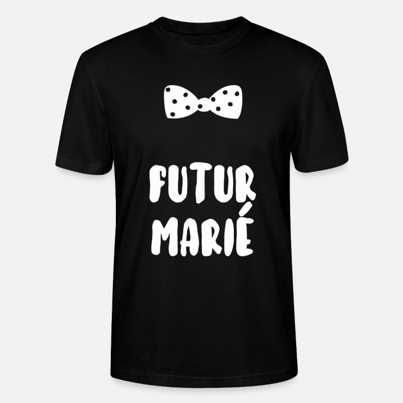 Futur marié - T-shirt bio CRAFTER Stanley Stella Unisexe - noir