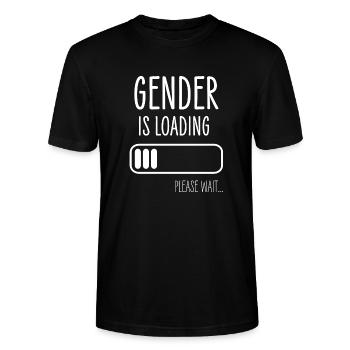 gender is loading - Stanley/Stella Unisex Bio-T-Shirt CRAFTER - Schwarz - Vorne - Alina (178cm) & Michal (187cm)