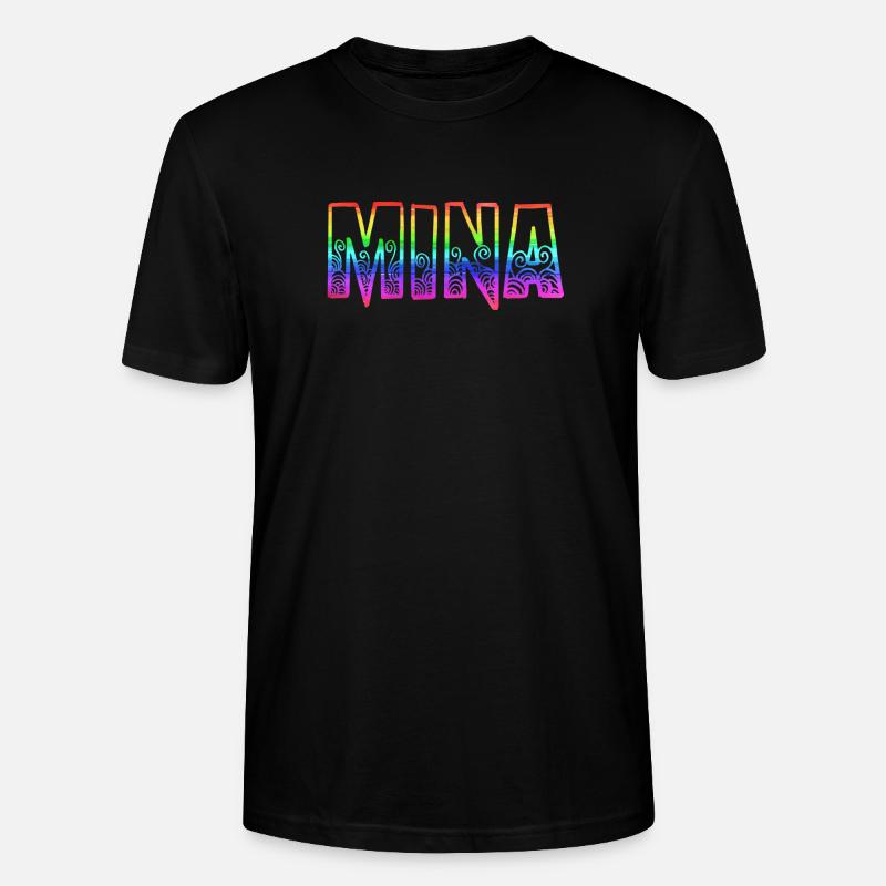 mina rs rainbow - Stanley/Stella CRAFTER Unisex Organic T-Shirt - black