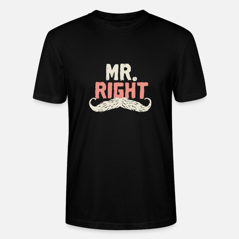 Mr. Right - Stanley/Stella Unisex Bio-T-Shirt CRAFTER - Schwarz