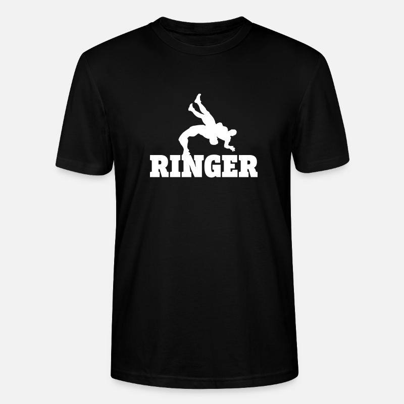 Ringen - Stanley/Stella Unisex Bio-T-Shirt CRAFTER - Schwarz