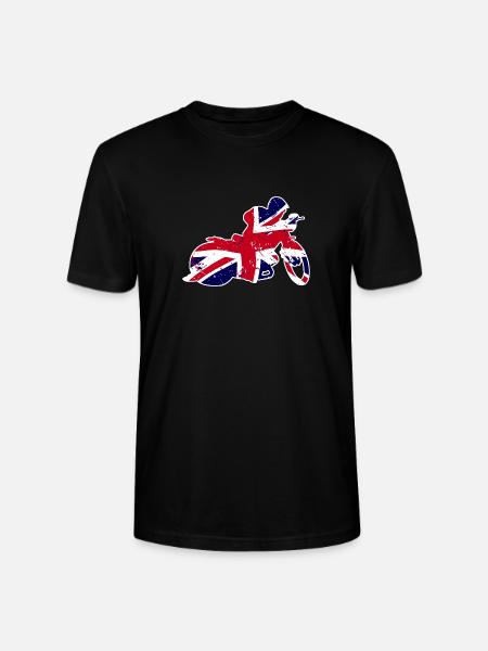 Speedway - Union Jack - Stanley/Stella Unisex Bio-T-Shirt CRAFTER - Schwarz