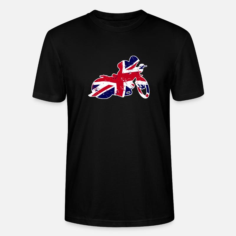 Speedway - Union Jack - Stanley/Stella Unisex Bio-T-Shirt CRAFTER - Schwarz