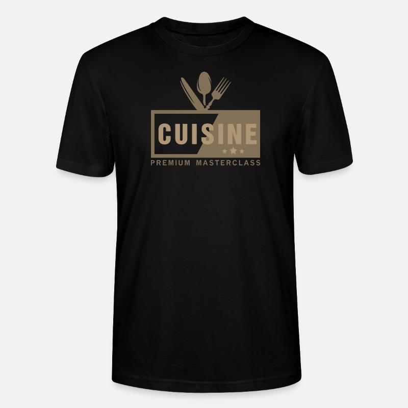 Cuisine Premium Masterclass - T-shirt bio CRAFTER Stanley Stella Unisexe - noir