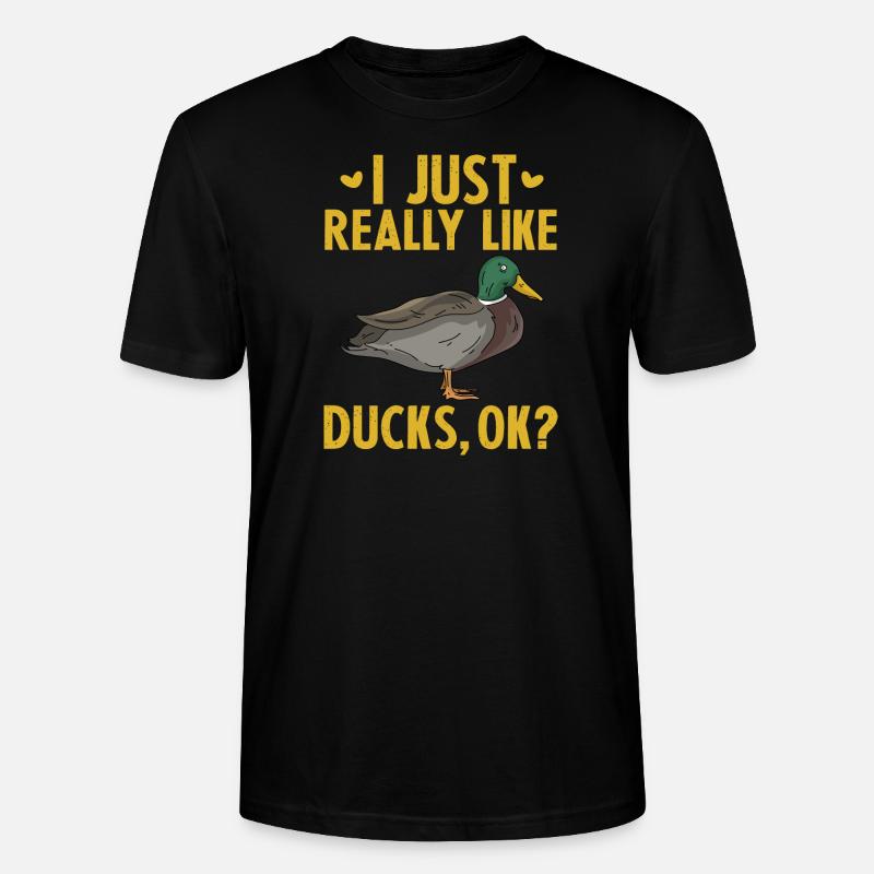 J’aime vraiment les canards OK - T-shirt bio CRAFTER Stanley Stella Unisexe - noir