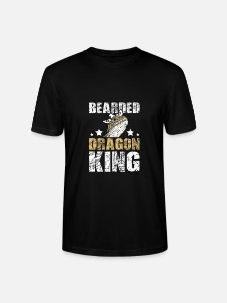 Boy bearded dragon king - Stanley/Stella CRAFTER Unisex Organic T-Shirt - black
