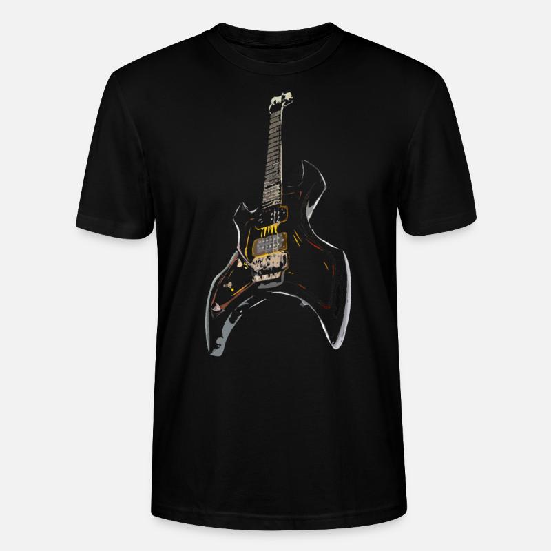 gitara - Ekologiczna koszulka typu unisex Stanley/Stella CRAFTER - czarny