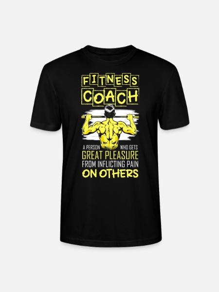 Fitness Trainer Bench Press - Stanley/Stella CRAFTER Unisex Organic T-Shirt - black