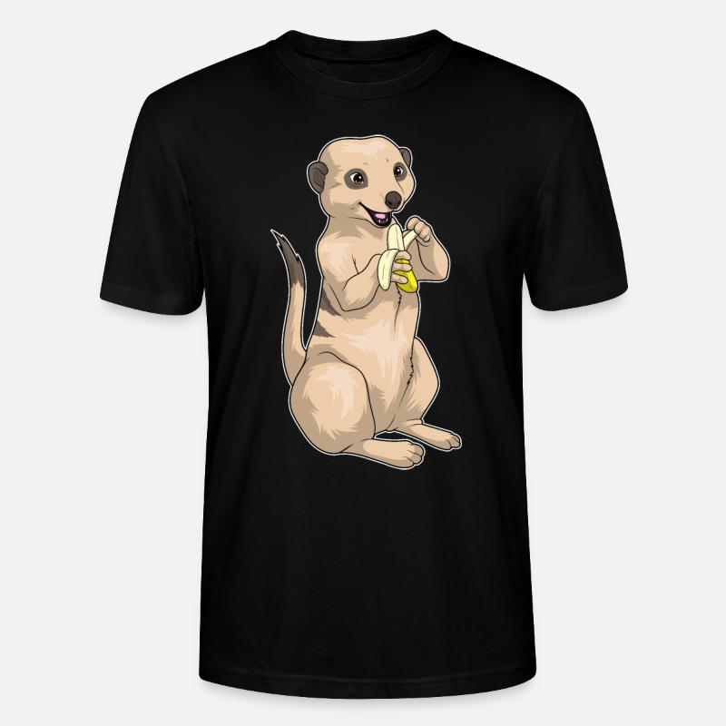 Suricate Banane - T-shirt bio CRAFTER Stanley Stella Unisexe - noir
