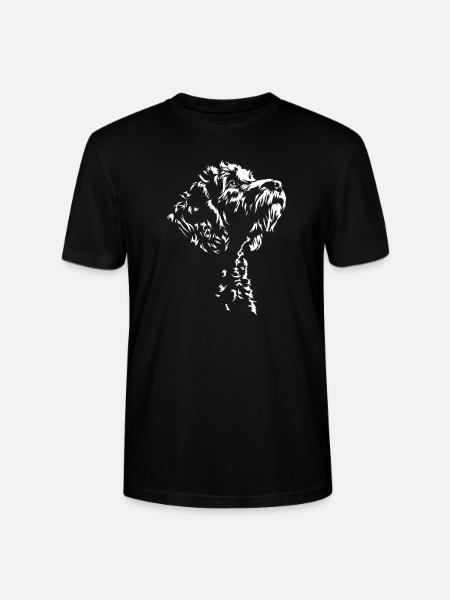 Cockapoo Silhouette Hunde Hund Wilsigns - Stanley/Stella Unisex Bio-T-Shirt CRAFTER - Schwarz