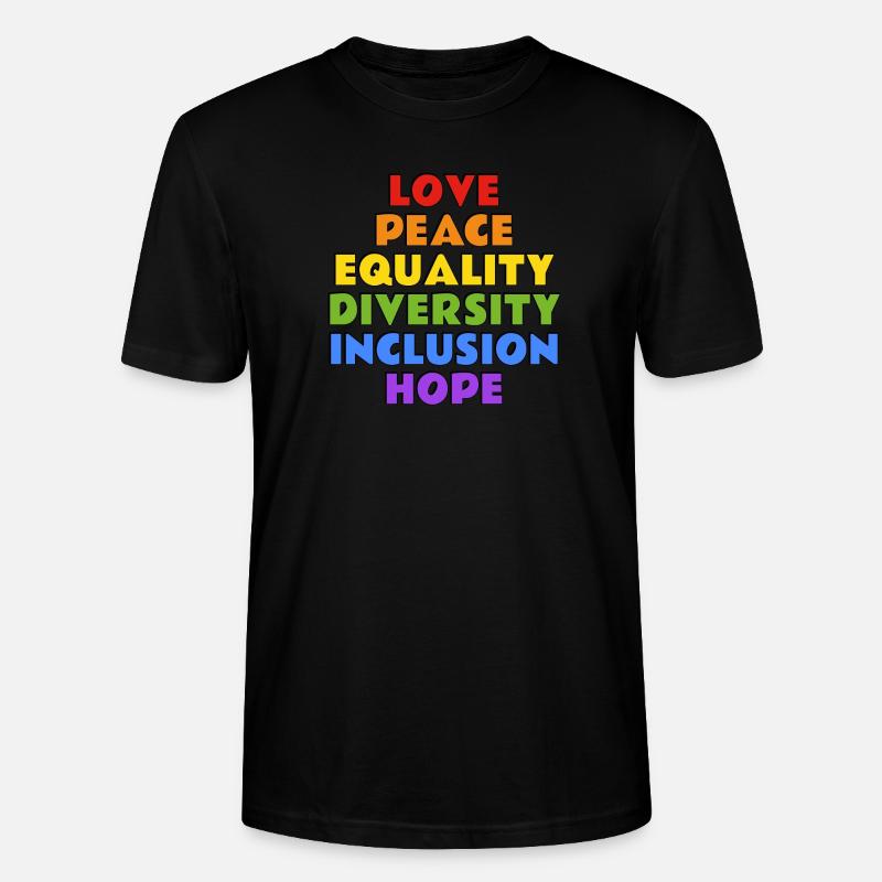 LGBTQ-Pride-Werte - Stanley/Stella Unisex Bio-T-Shirt CRAFTER - Schwarz